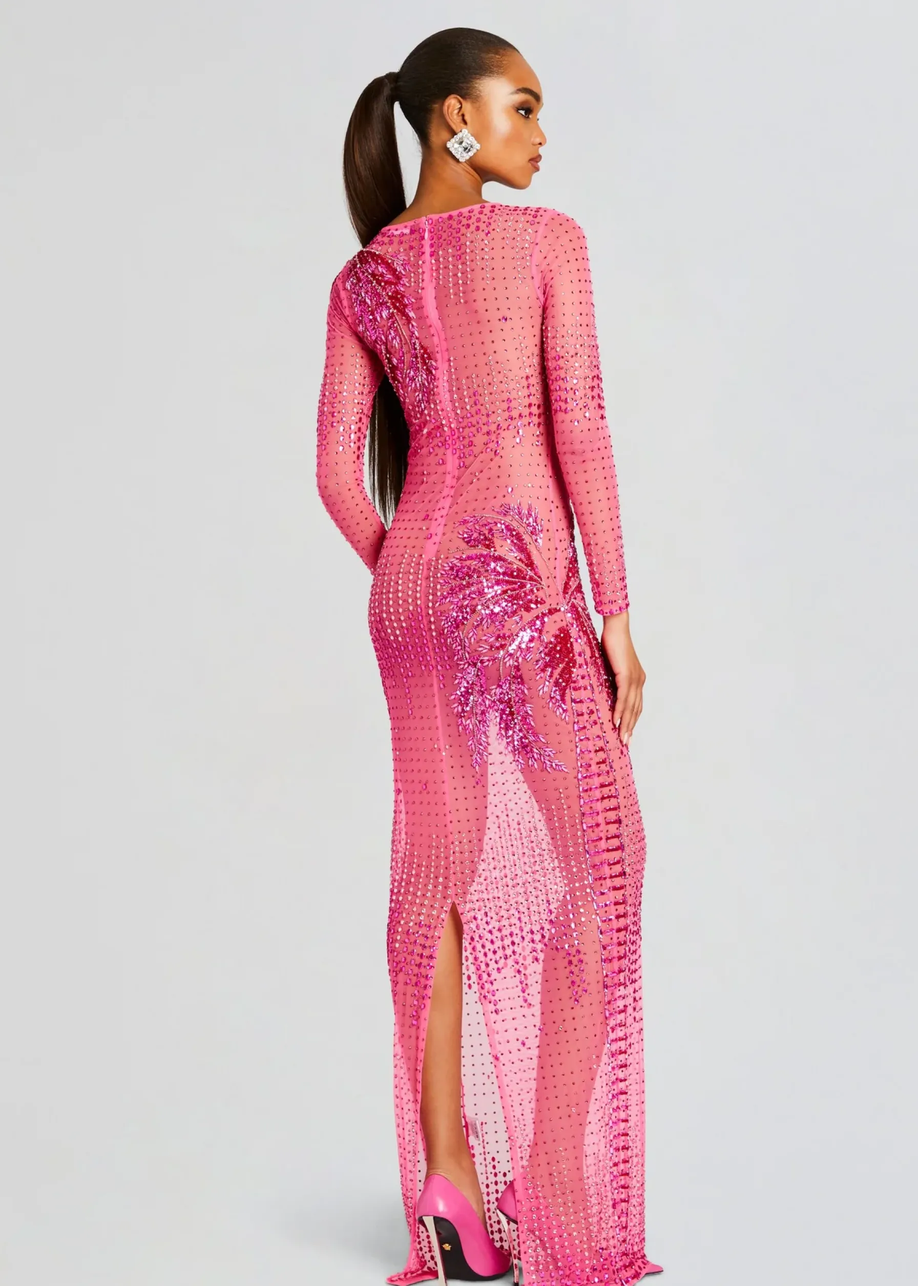 Retrofete Sammy Embellished Dress Ultra Pink Outlet