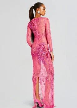 Retrofete Sammy Embellished Dress Ultra Pink Cheap