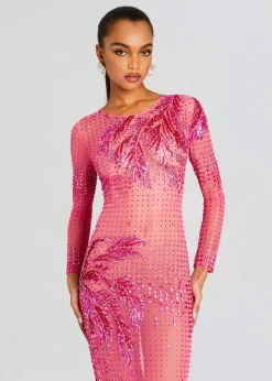 Retrofete Sammy Embellished Dress Ultra Pink Cheap