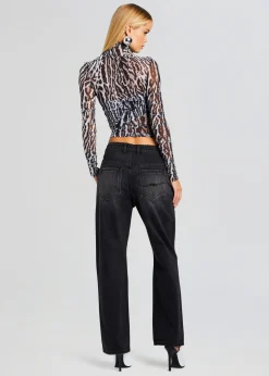 Retrofete Sana Top Grey Ocelot Hot