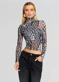 Retrofete Sana Top Grey Ocelot Outlet