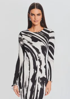 Retrofete Sara Dress Zebra Ink Sale