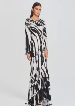 Retrofete Sara Dress Zebra Ink Sale