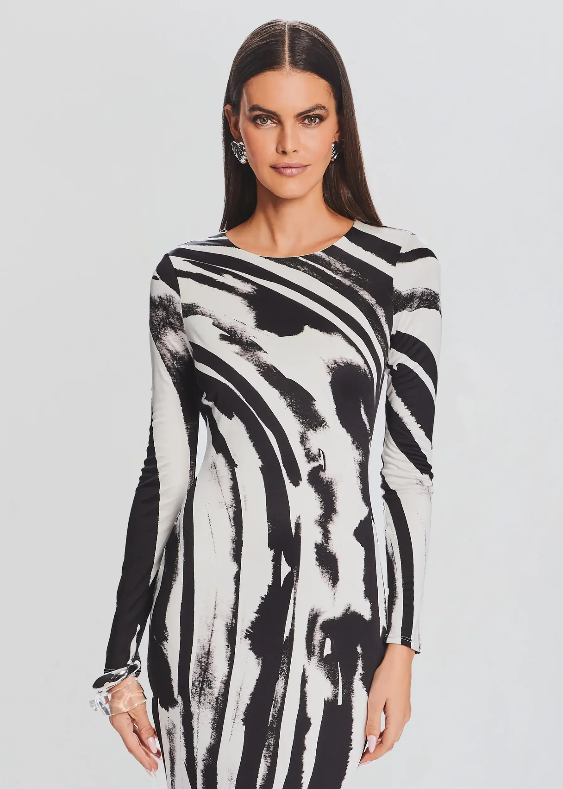 Retrofete Sara Dress Zebra Ink Best