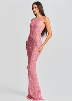 Retrofete Sasha Sequin Dress Bubblegum Pink Flash Sale