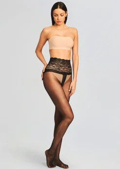 Retrofete Sexy Sheer Tight Black Cheap