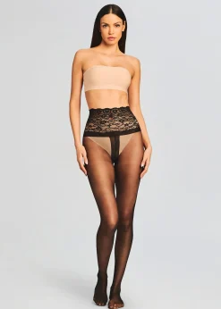 Retrofete Sexy Sheer Tight Black Cheap