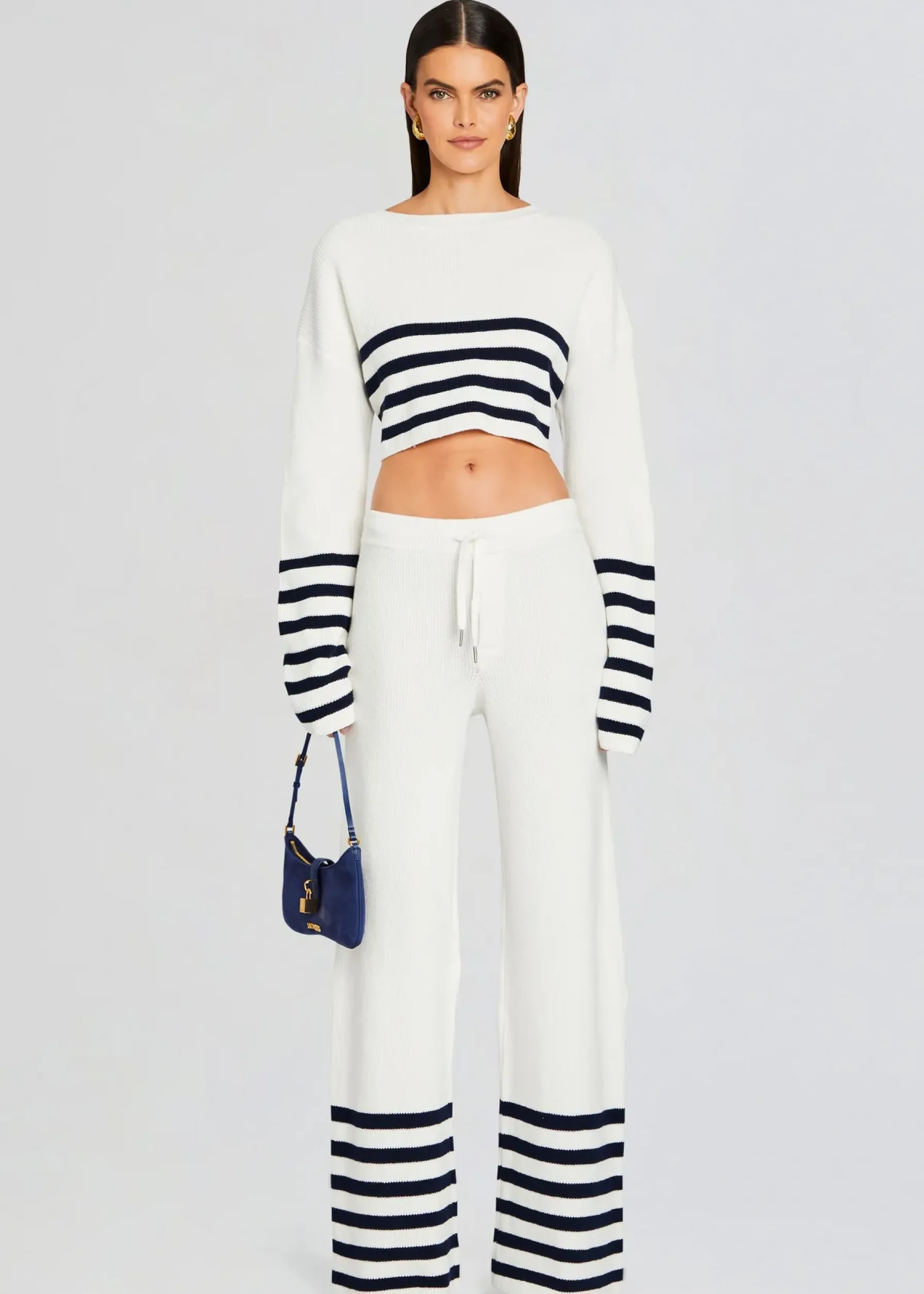 Retrofete Sharlie Sweater White/ Navy Online