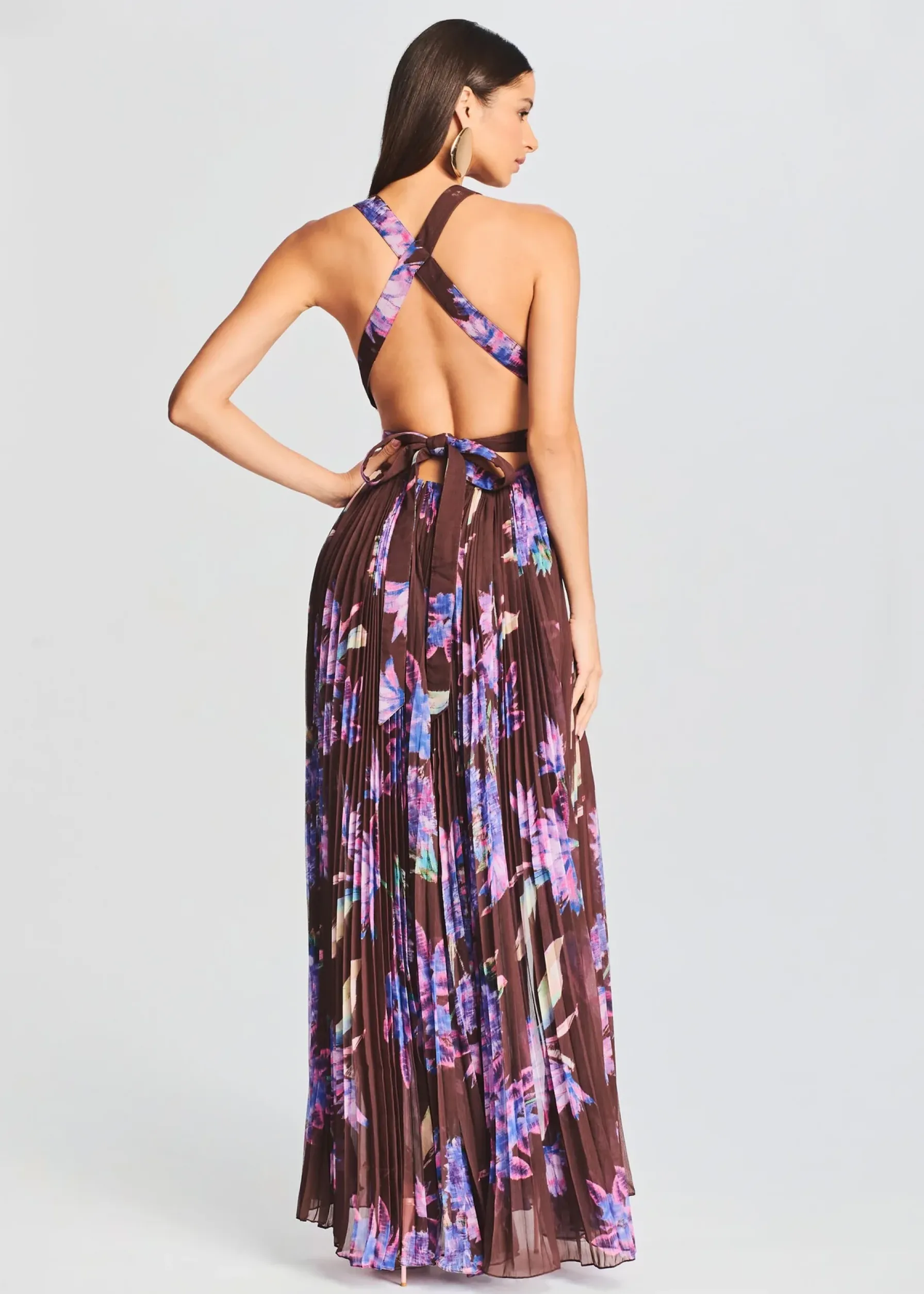 Retrofete Shay Long Dress Brown Cheap