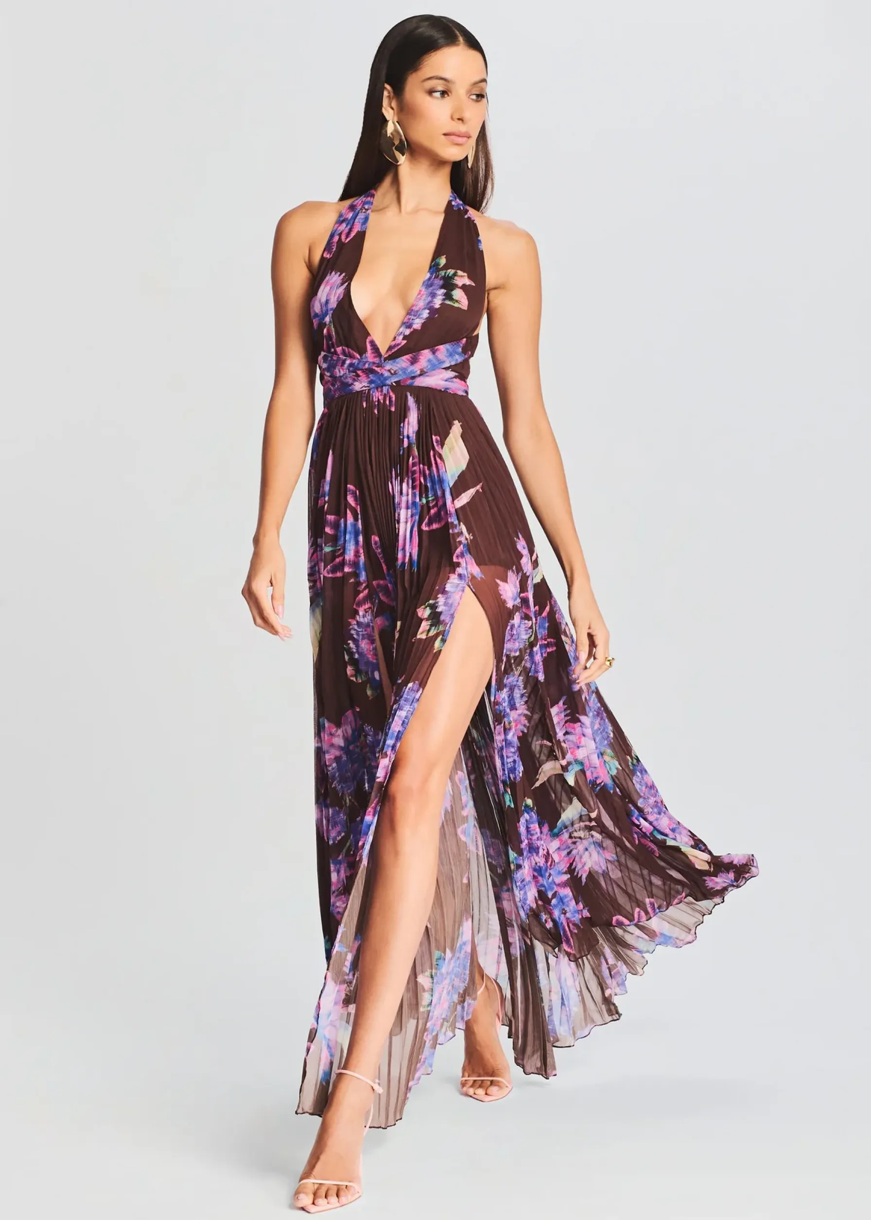 Retrofete Shay Long Dress Brown Cheap