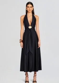 Retrofete Shelly Maxi Dress Black New