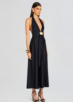 Retrofete Shelly Maxi Dress Black Clearance