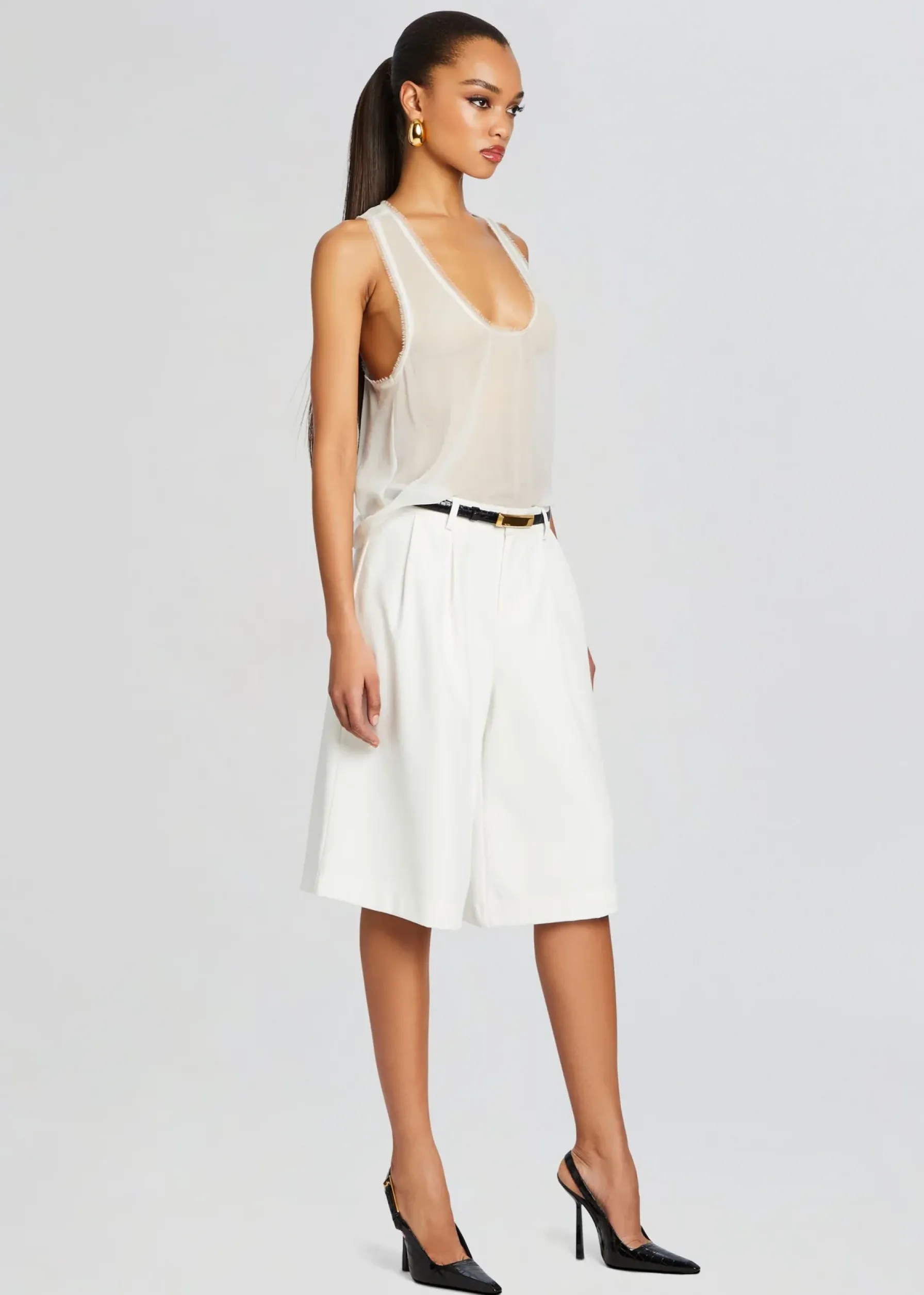 Retrofete Shye Silk Top White Best Sale