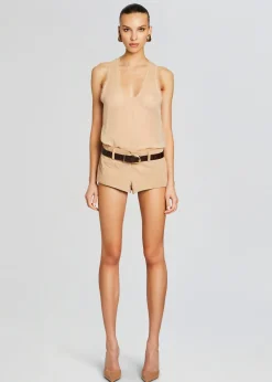 Retrofete Shye Silk Top Nude Discount