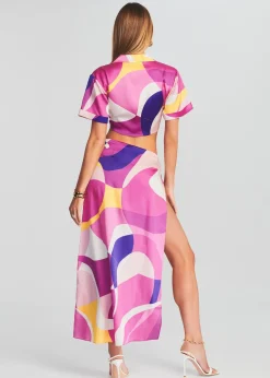 Retrofete Siena Silk Top Pink Geo Online