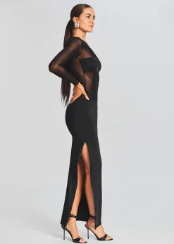 Retrofete Silver Maxi Dress Black Cheap