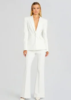 Retrofete Sloan Structured Blazer White Flash Sale