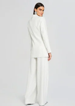 Retrofete Solana Embellished Blazer White Fashion