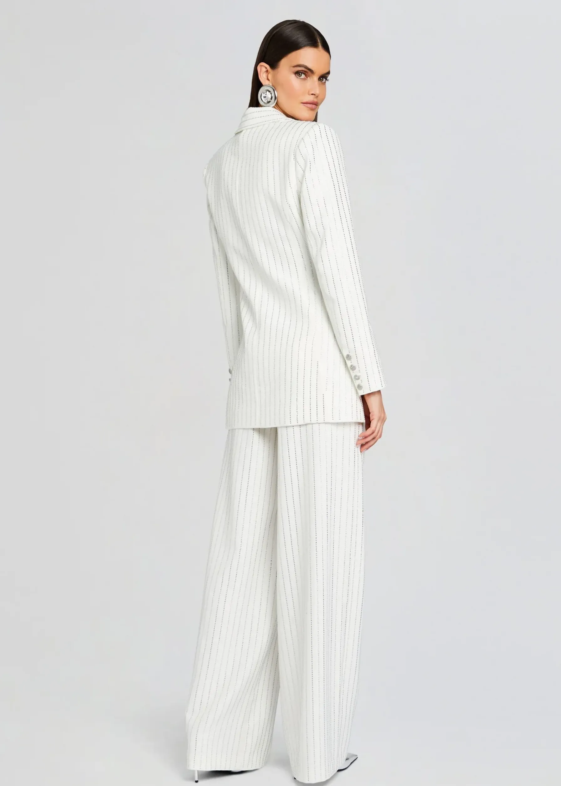 Retrofete Solana Embellished Blazer White Fashion