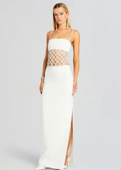 Retrofete Solene Dress White/Crystal Fashion
