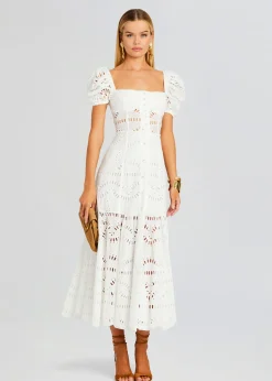 Retrofete Spiana Long Dress White Samoa Sale