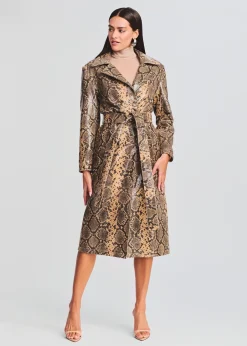 Retrofete Steffan Leather Coat Tannin Snake Shop