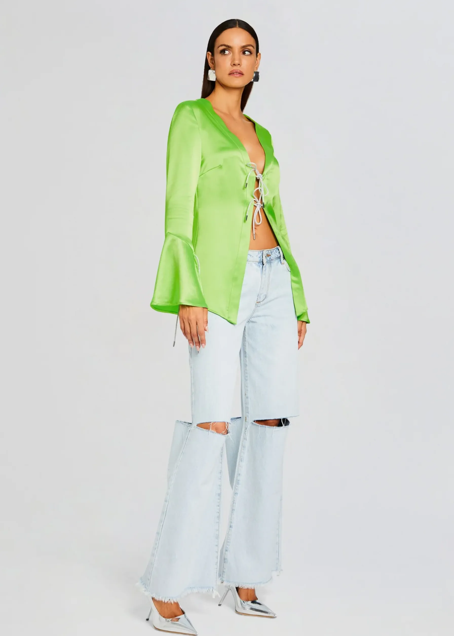 Retrofete Svea Blouse Fresh Lime Cheap