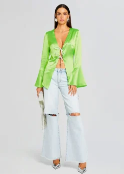 Retrofete Svea Blouse Fresh Lime Cheap