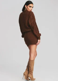 Retrofete Tala Sweater Dress Cognac Shop