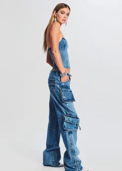 Retrofete Tammy Cargo Jean Sea Cheap