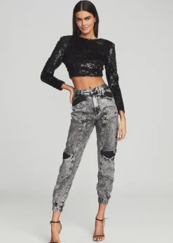 Retrofete Tatum Jean Acid Grey Flash Sale