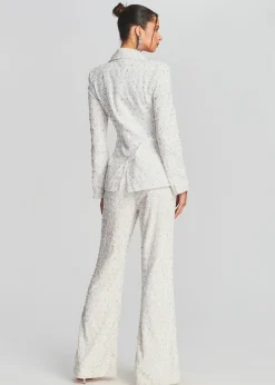 Retrofete Taurus Sequin Jacket Stone White Online