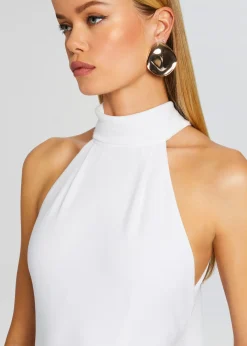 Retrofete Taylor Tie Back Jumpsuit White Best Sale