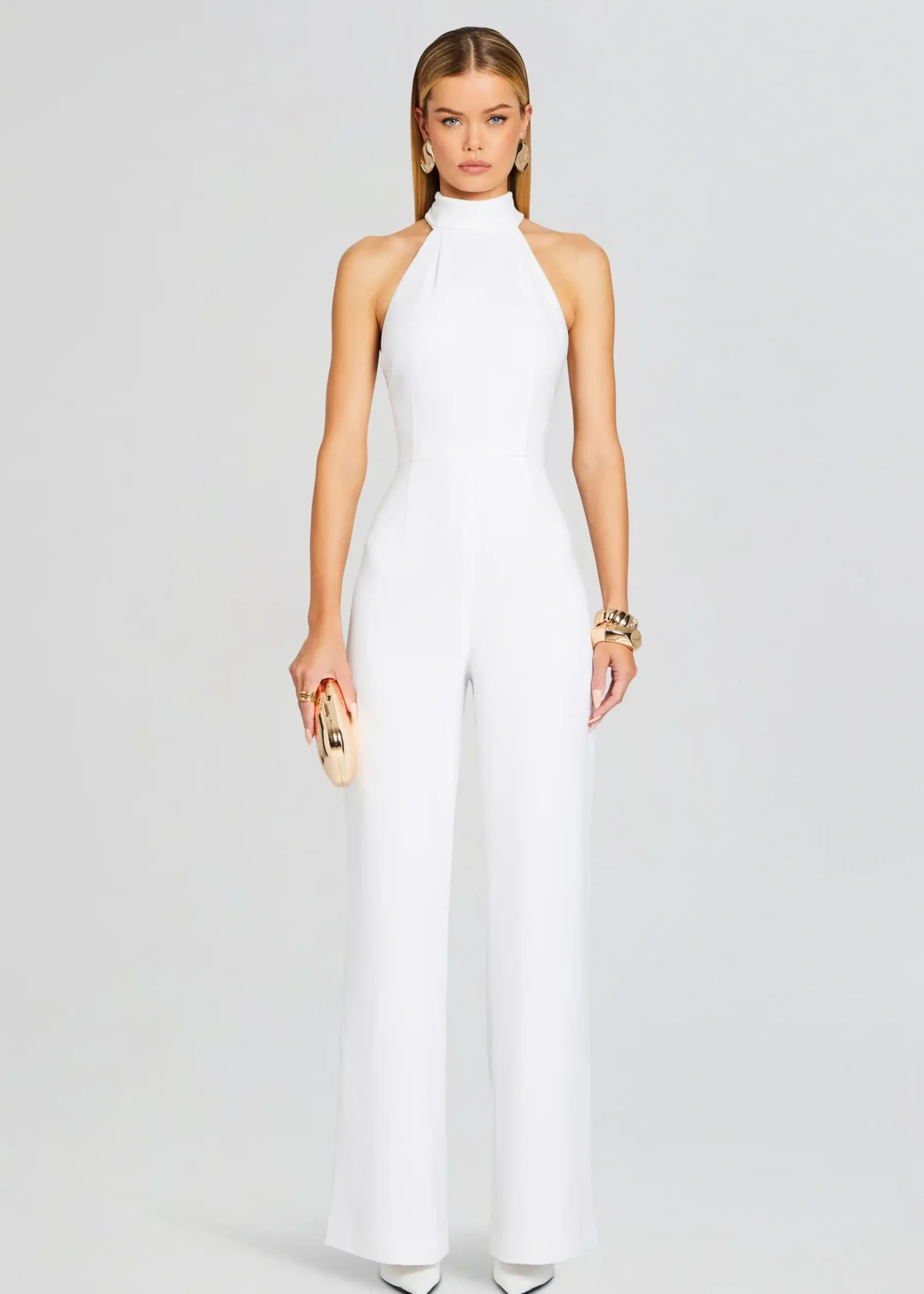 Retrofete Taylor Tie Back Jumpsuit White Sale