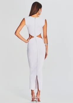 Retrofete Tempo Bandage Knit Dress White Best