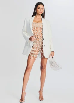 Retrofete Tulum Pearl Dress White New