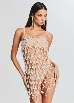 Retrofete Tulum Pearl Dress White Discount