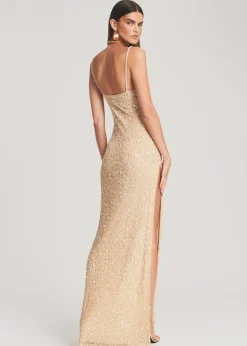 Retrofete Valencia Sequin Dress Sea Shell Online