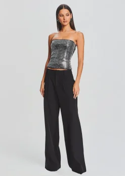 Retrofete Valery Embellished Knit Top Black Shop