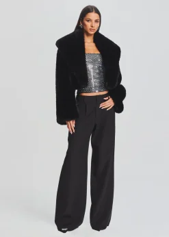 Retrofete Valery Embellished Knit Top Black Shop