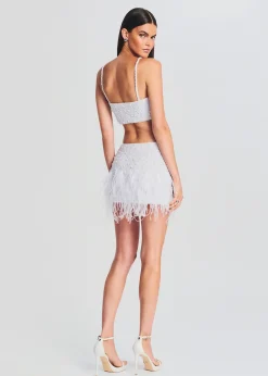 Retrofete Valli Skirt White Pearl Clearance