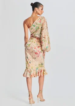 Retrofete Veena Long Dress Nude Cheap