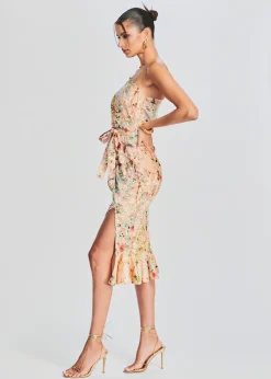 Retrofete Veena Long Dress Nude Online