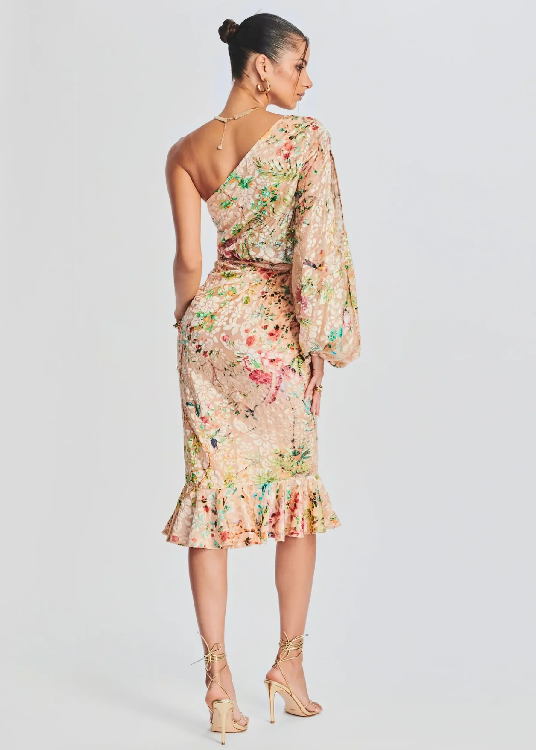 Retrofete Veena Long Dress Nude Online