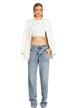 Retrofete Vero Embellished Denim Pant Tangier Fashion