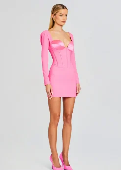Retrofete Veronica Dress Hyper Pink Clearance