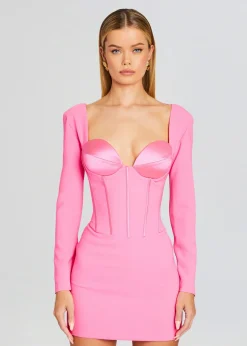 Retrofete Veronica Dress Hyper Pink Clearance