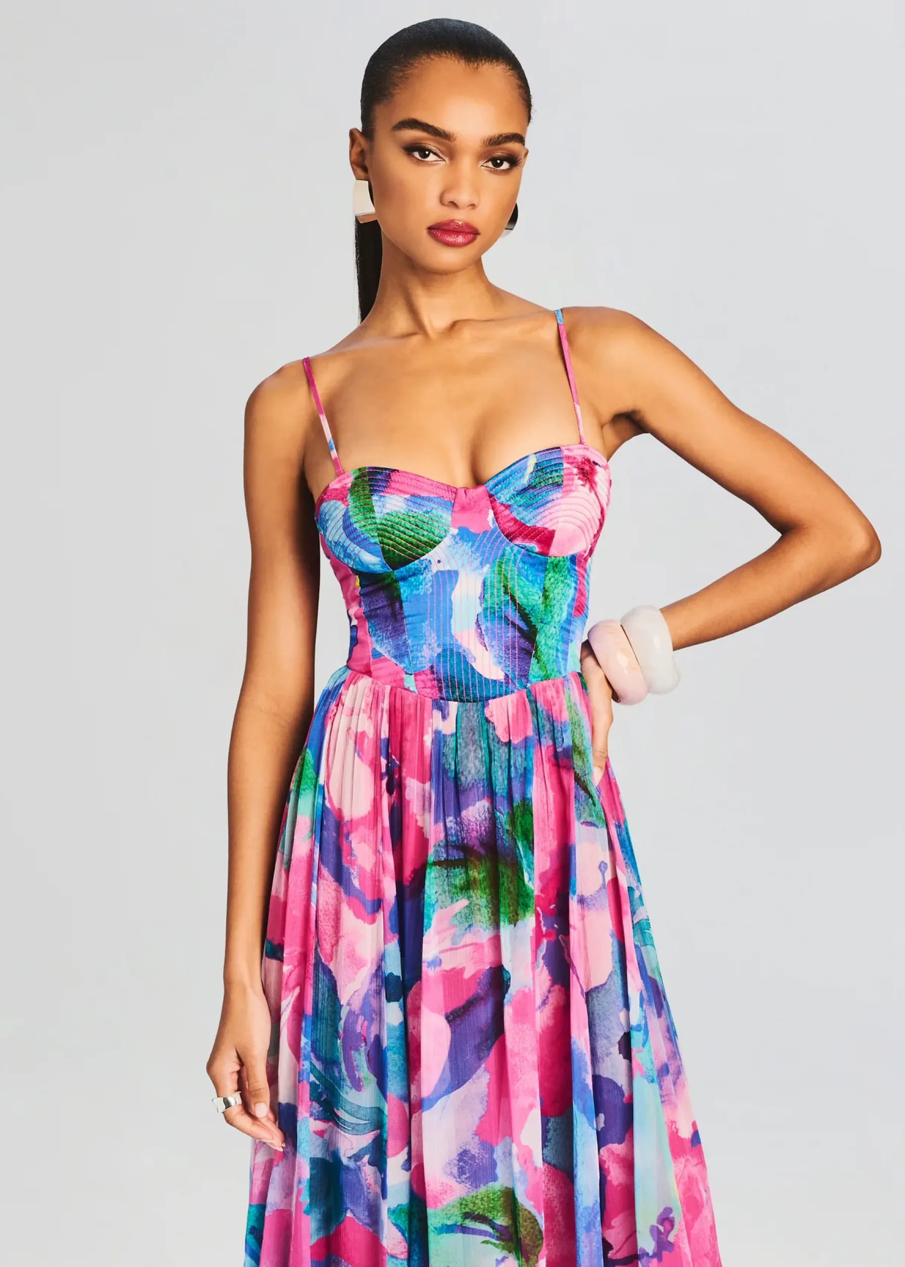 Retrofete Vesa Corset Long Dress Multicolor Online
