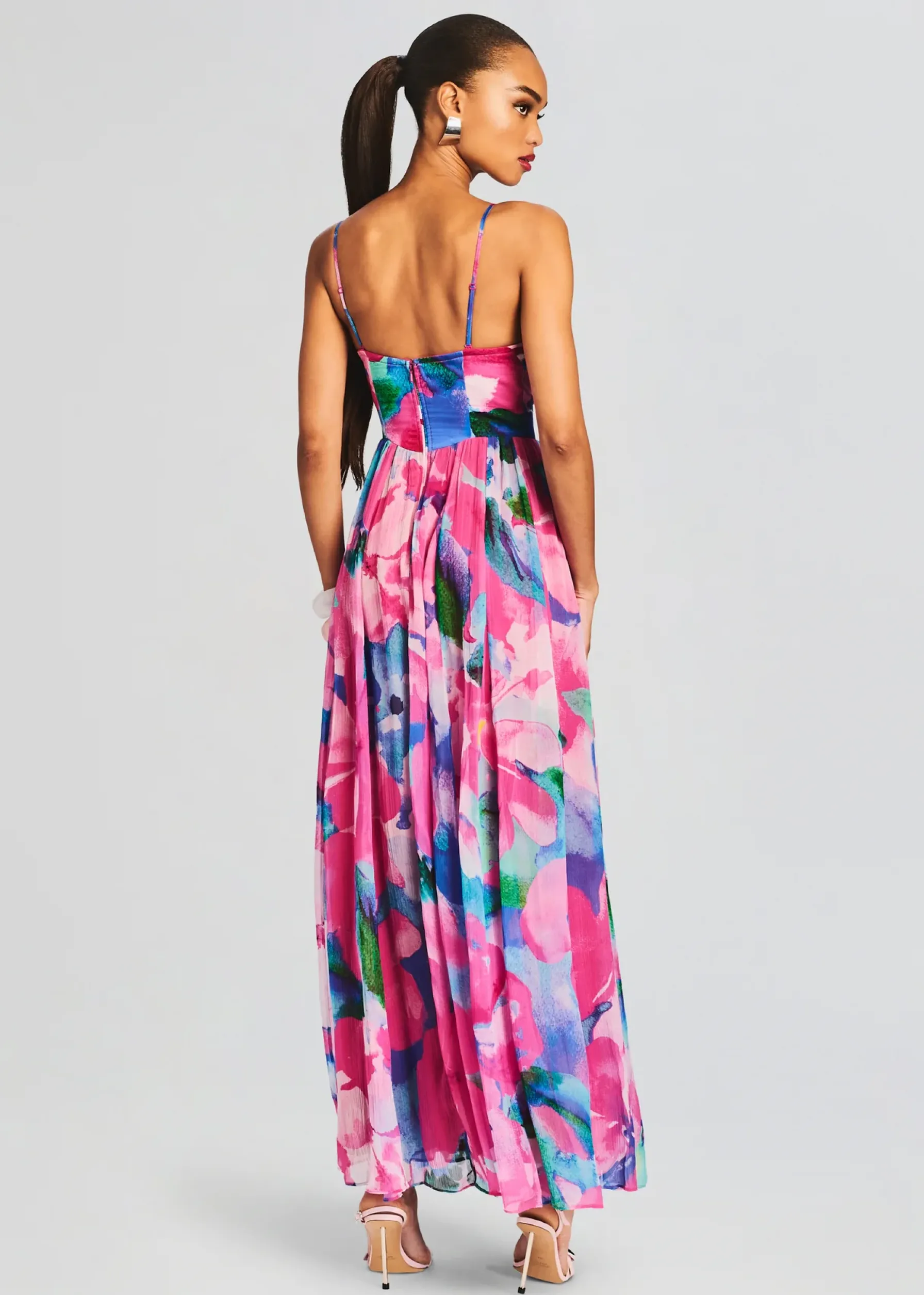 Retrofete Vesa Corset Long Dress Multicolor Best Sale