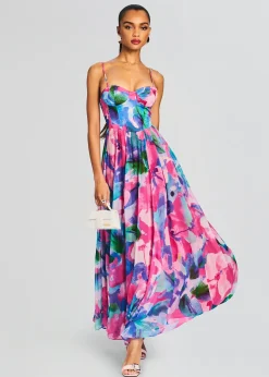 Retrofete Vesa Corset Long Dress Multicolor Best Sale